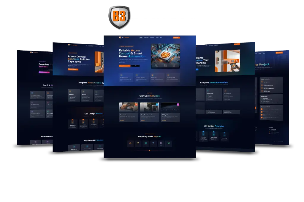 B3 IT Solutions website showcase