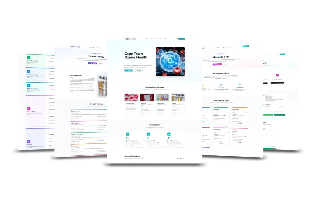 Cape Town Ozone Health website showcase